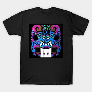 cougar with smile face in ancient pattern in el salvador T-Shirt